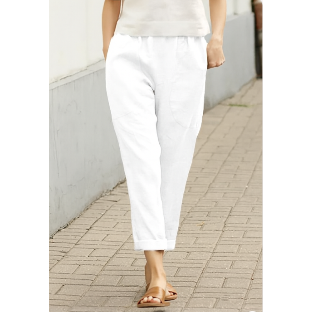 Comfortable Women's Pants with Side Pockets