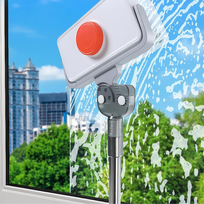 Easy Reach Window Cleaning Tool with Magnetic Double Sides