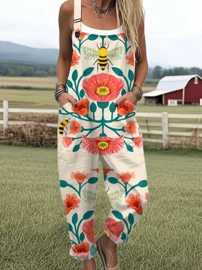 Floral Summer Romper Jumpsuit - Luxivelle