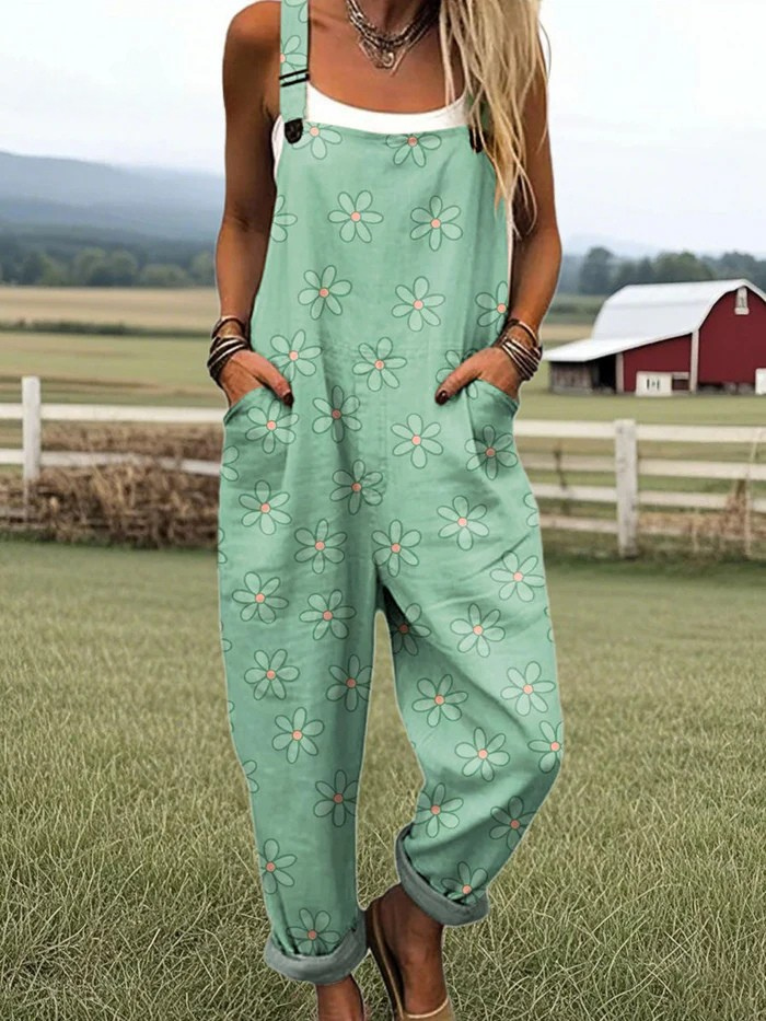 Floral Garden Women Jumpsuit - Luxivelle
