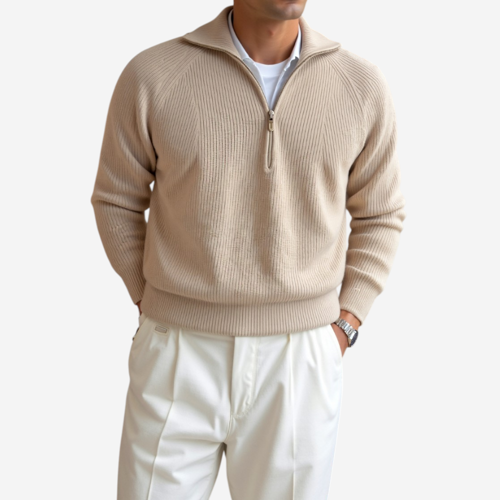 VogeLuxe | Men’s Cashmere Zipper Sweater 0