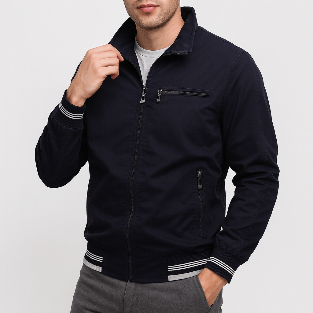 VogeLuxe | Men’s Casual Cotton Zip Jacket 3