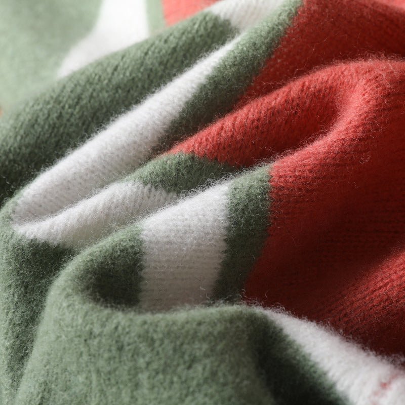 VogeLuxe | Men’s Classic Color Block Crewneck Sweater 4