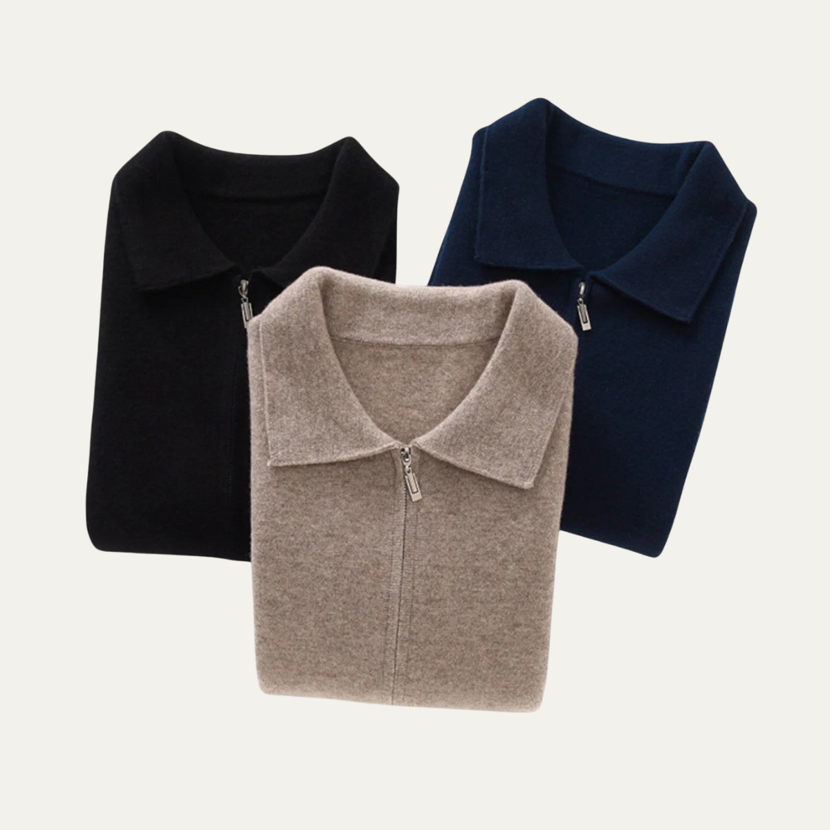 VogeLuxe | Men’s Classic Zip-Up Cardigan 6