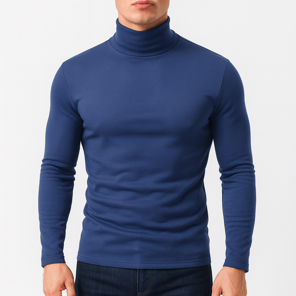 VogeLuxe | Men’s Cotton Turtle Neck Long Sleeve 5