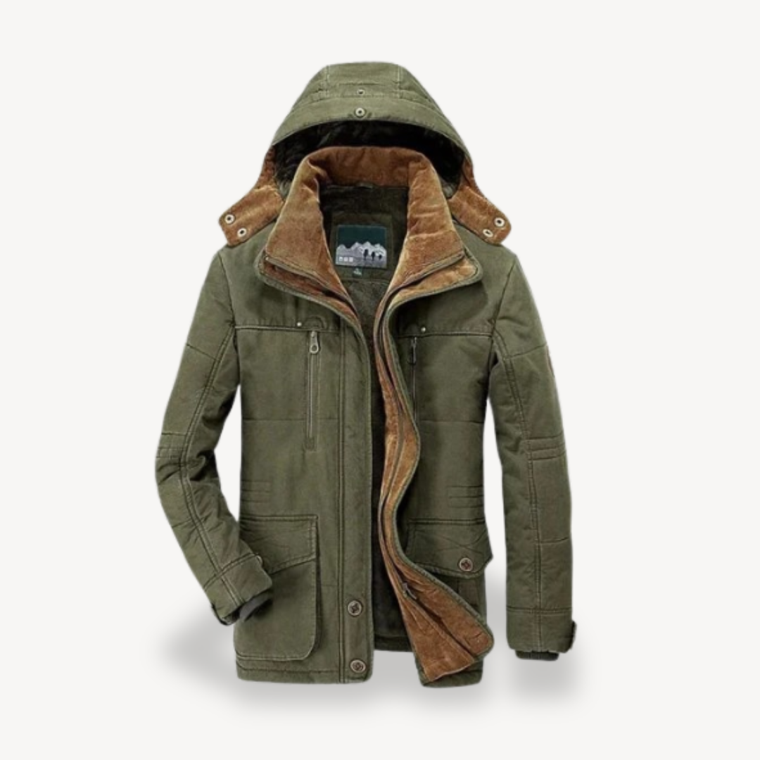 VogeLuxe | Men’s Double-Layer Hooded Parka 4