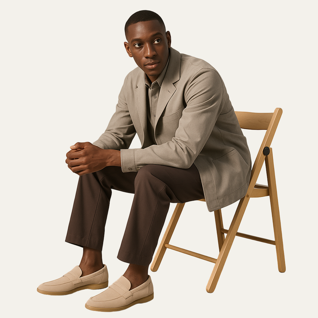 VogeLuxe | Men’s Elegant Suede Penny Loafer 5