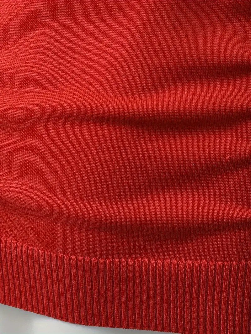 VogeLuxe | Men’s Fair Isle Reindeer Color-Block Sweater 6