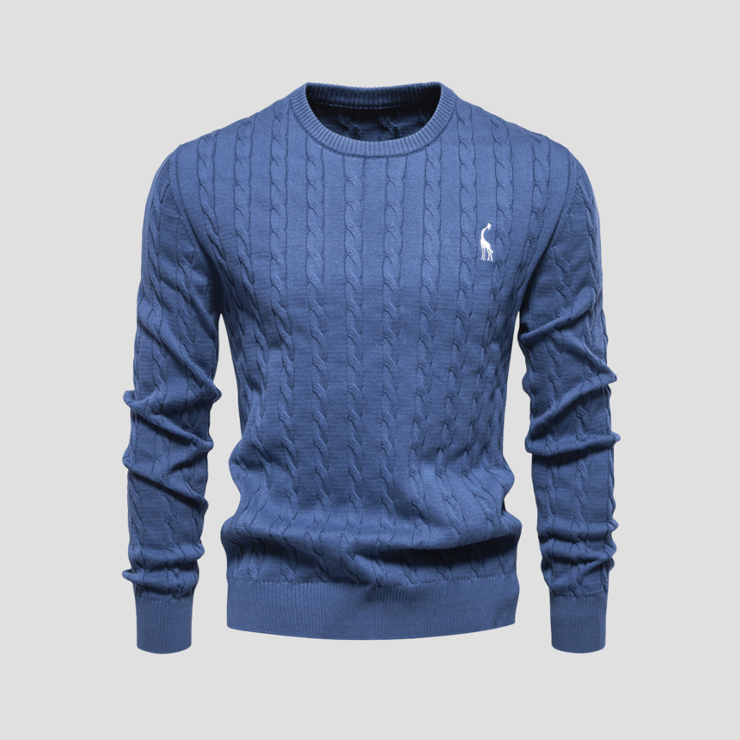VogeLuxe | Men’s Heritage Cable Knit Sweater 12