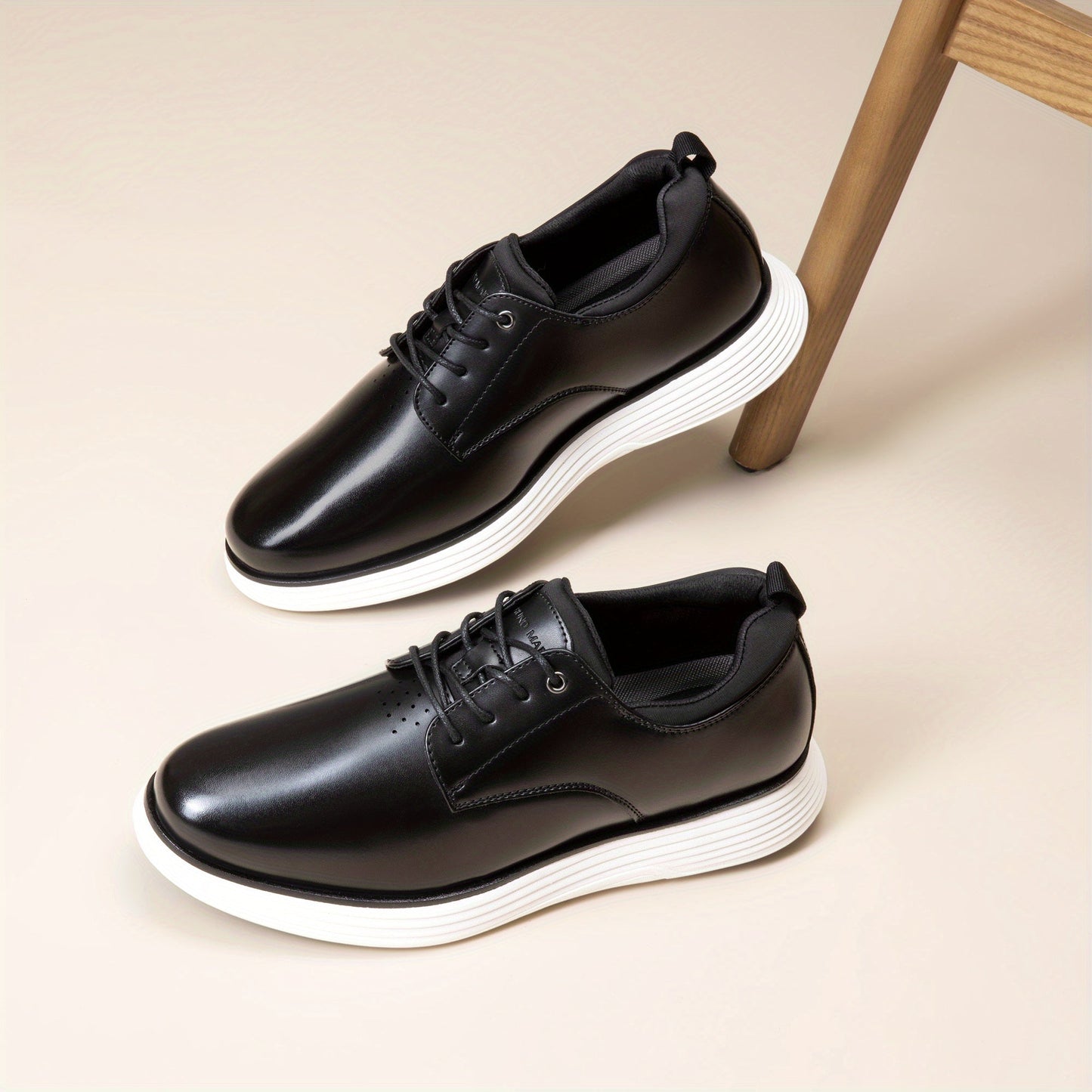 VogeLuxe | Men’s Hybrid Leather Derby Shoes 8