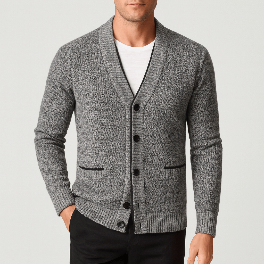 VogeLuxe | Men’s Knitted Button Cardigan 0
