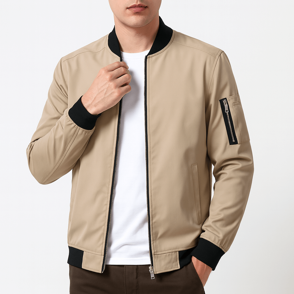 VogeLuxe | Men’s Lightweight Bomber Jacket 4