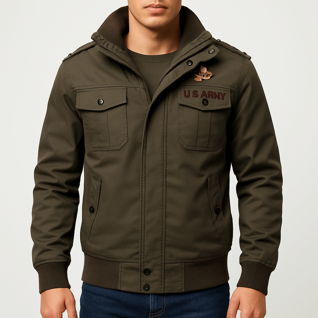 VogeLuxe | Men’s Military Pilot Bomber Jacket 2