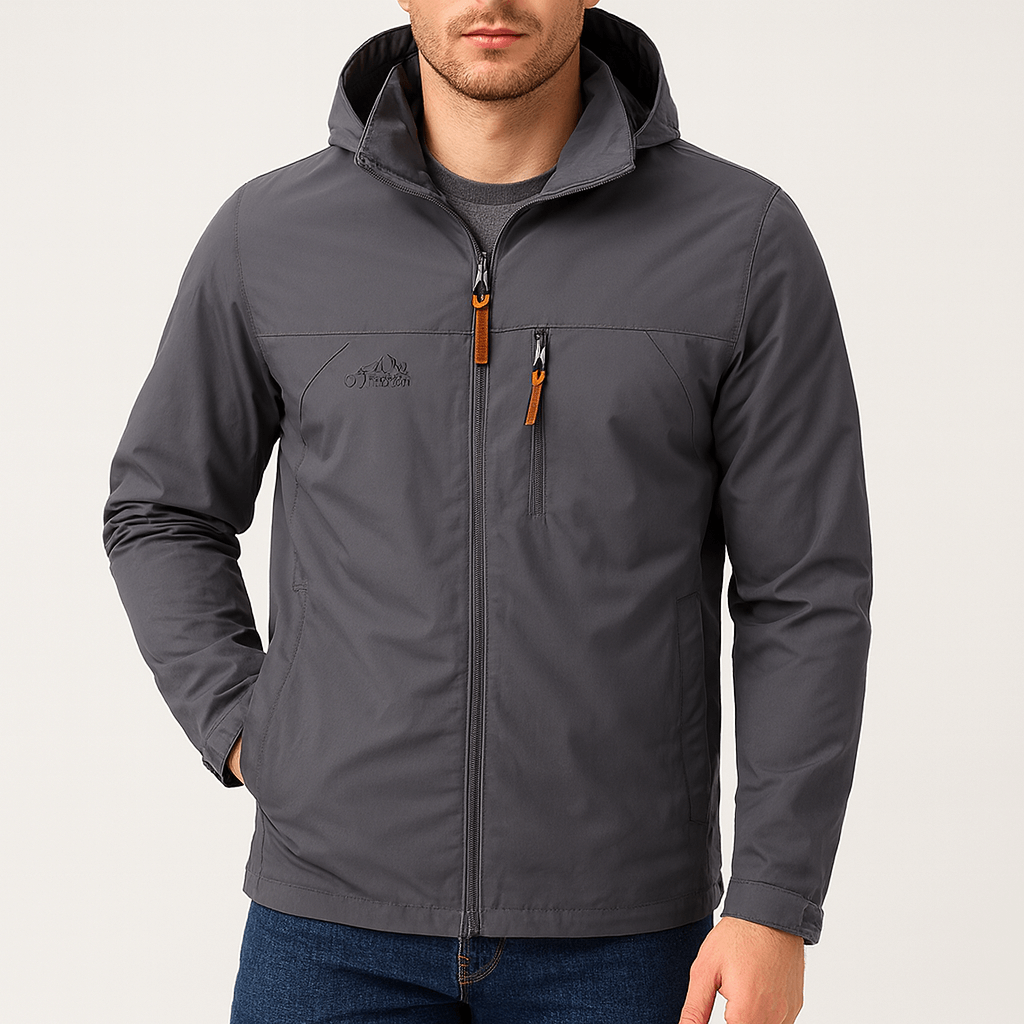 VogeLuxe | Men’s Modern Softshell Hooded Jacket 4