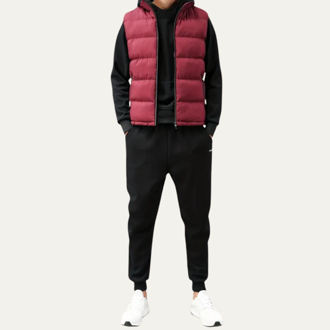VogeLuxe | Men’s Quilted Full-Zip Puffer Vest 5