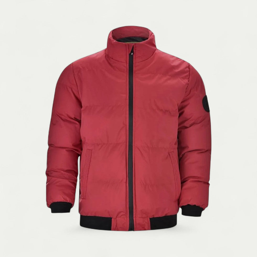 VogeLuxe | Men’s Quilted Puffer Bomber Jacket 3