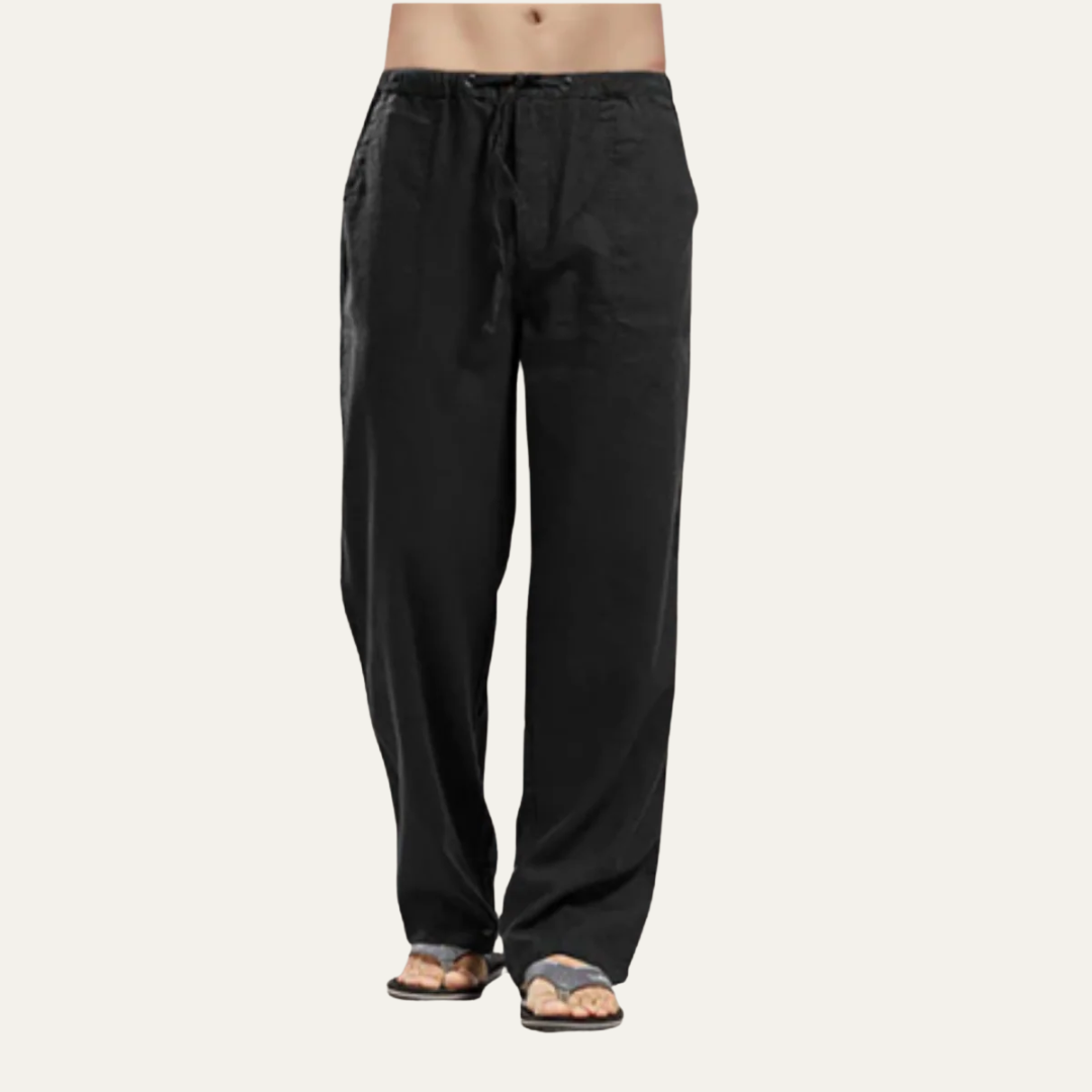 VogeLuxe | Men’s Relaxed Drawstring Beach Trousers 4