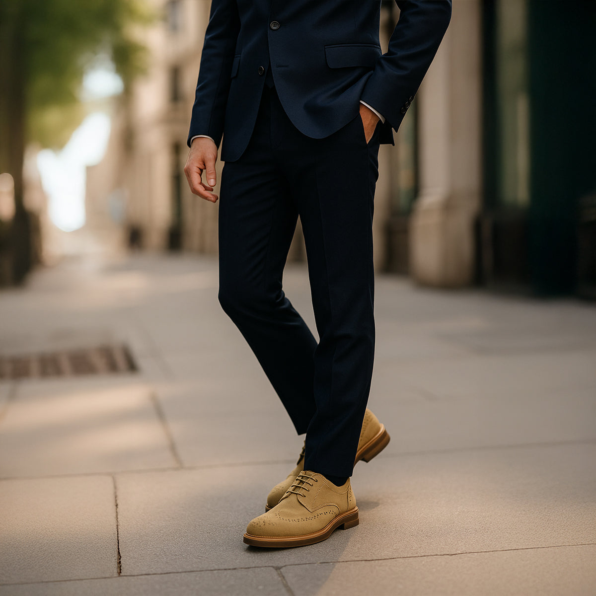 VogeLuxe | Men’s Smart Suede Wingtip Brogues 8