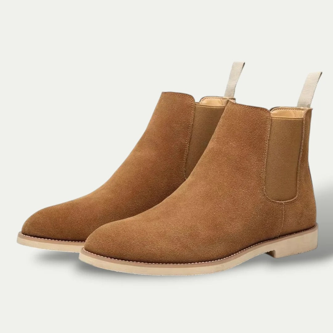 VogeLuxe | Men’s Suede Chelsea Leather Boots 5