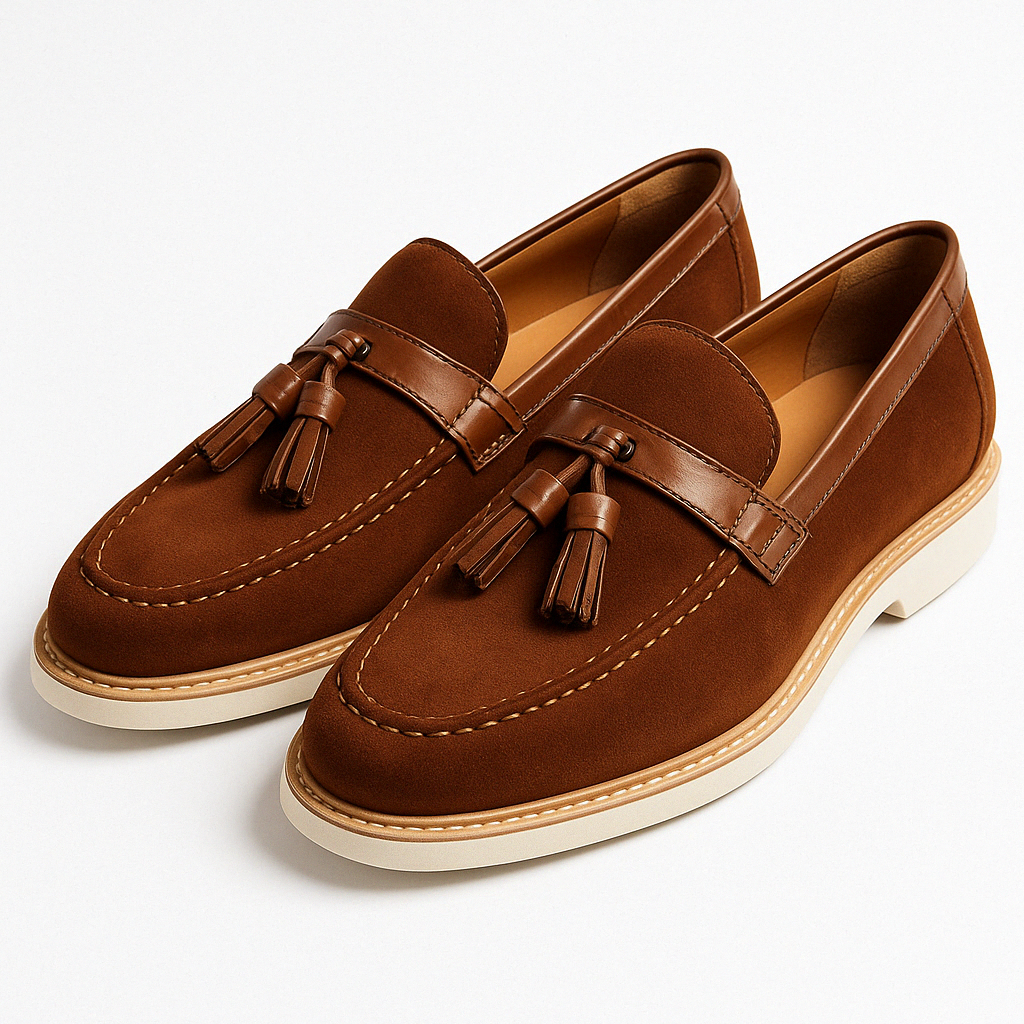VogeLuxe | Men’s Suede Tassel Slip-On Loafers 5