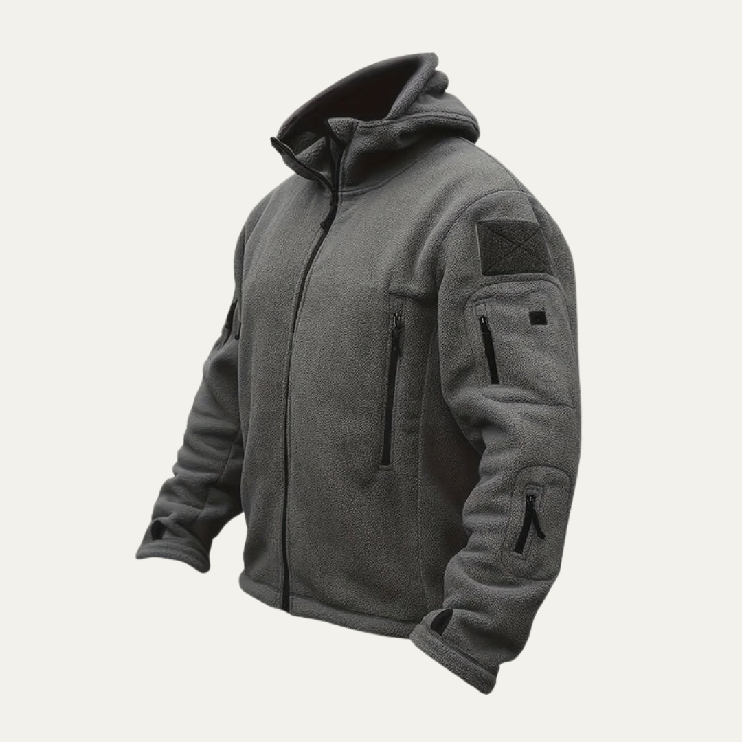 VogeLuxe | Men’s Tactical Full-Zip Fleece Hoodie 6