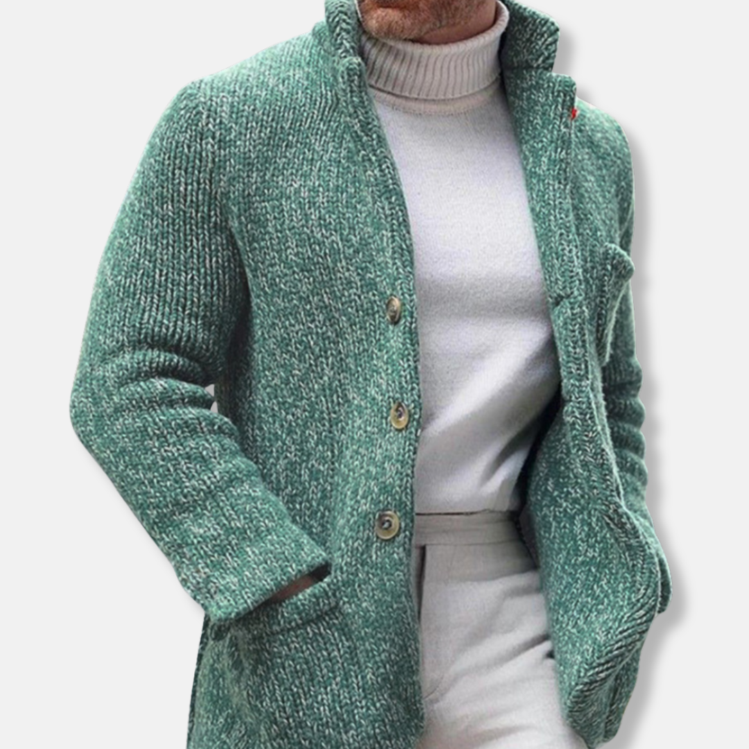 VogeLuxe | Men’s Tailored Knit Coat 4