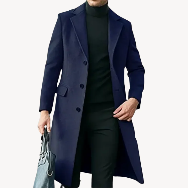 VogeLuxe | Men’s Tailored Long Overcoat 3