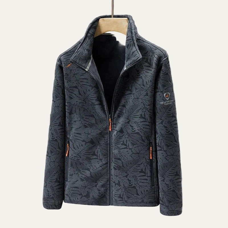VogeLuxe | Men’s Textured Zip-Up Jacket 6