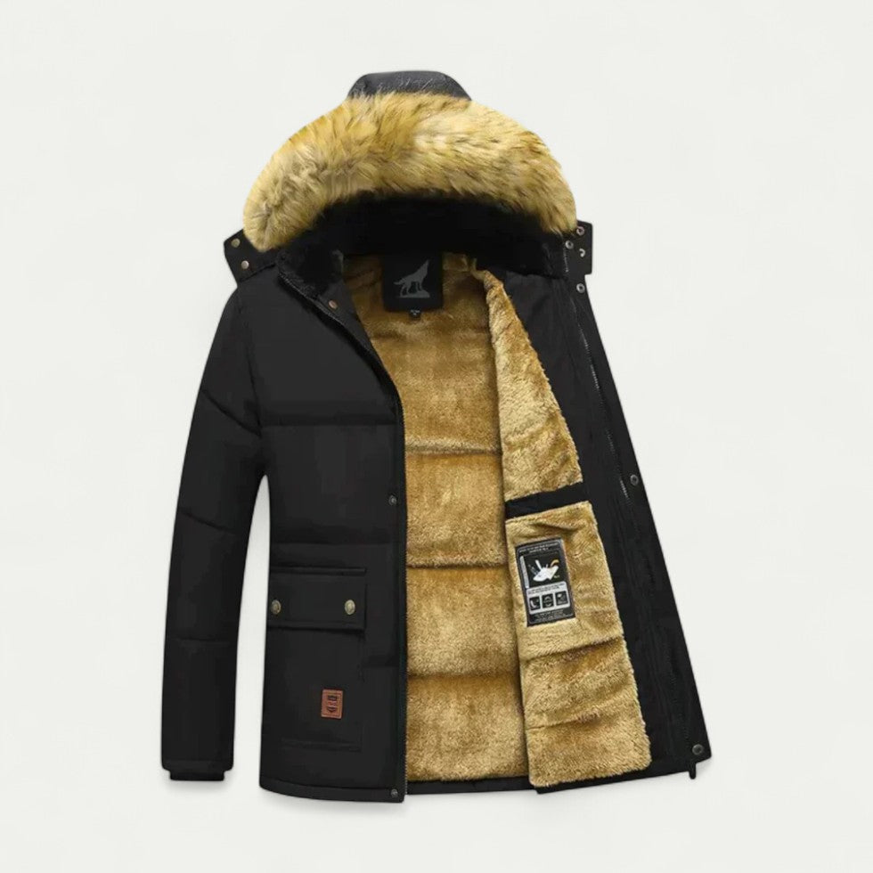 VogeLuxe | Men’s Thermal Fur Hooded Parka 1