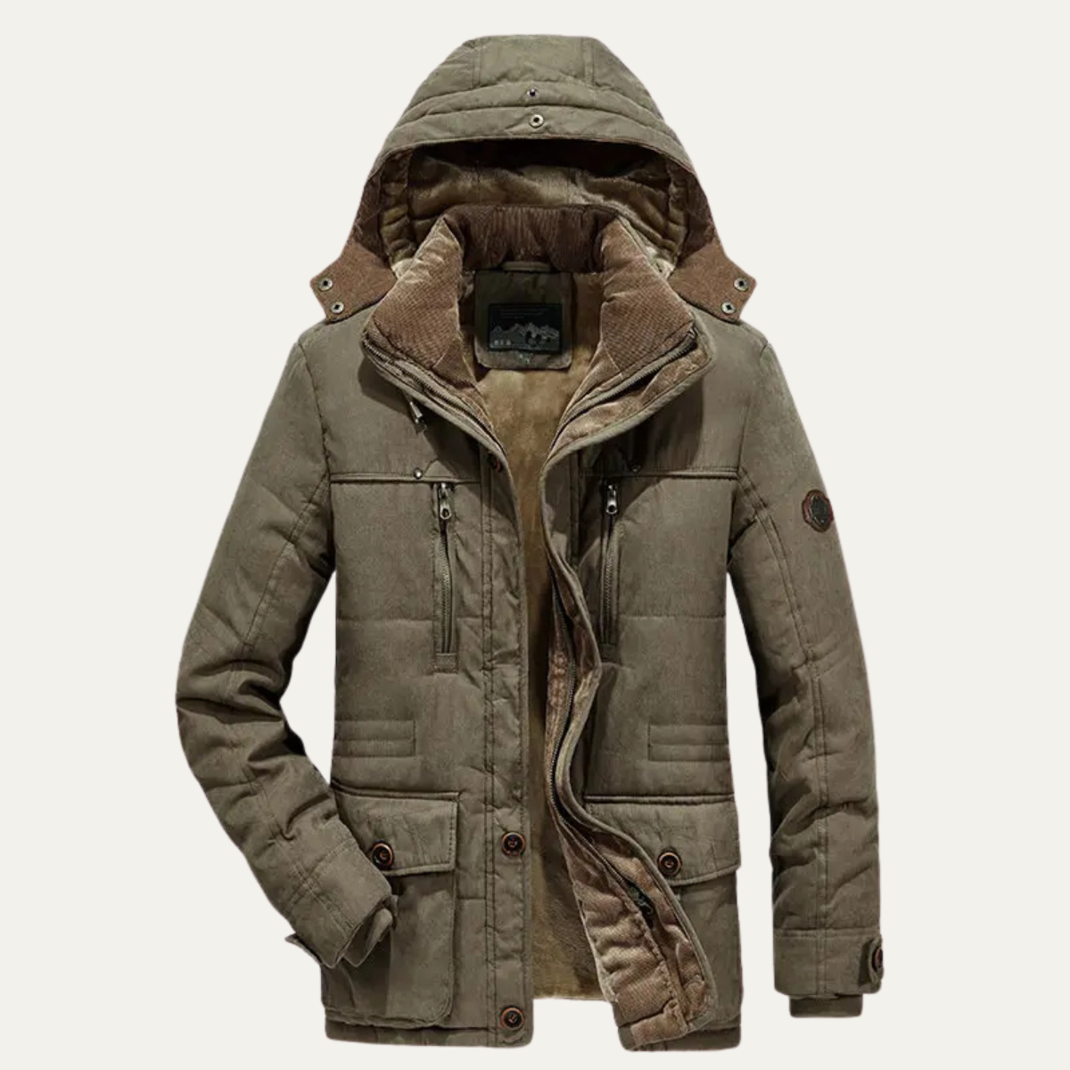 VogeLuxe | Men’s Winter Parka with Detachable Hood 3