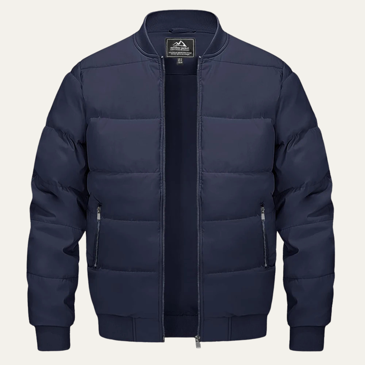 VogeLuxe | Men’s Winter Quilted Bomber Puffer Jacket 7