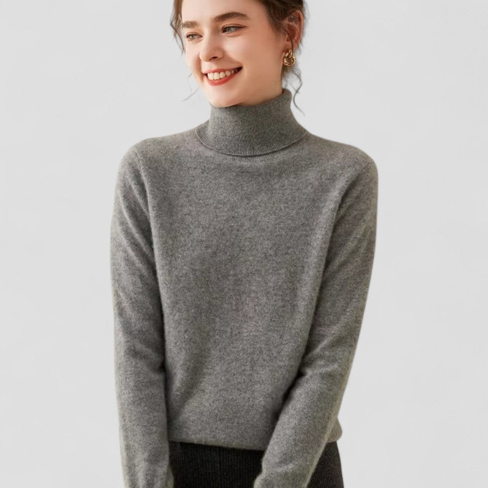 VogeLuxe | Women’s Cashmere Turtleneck Sweater 9