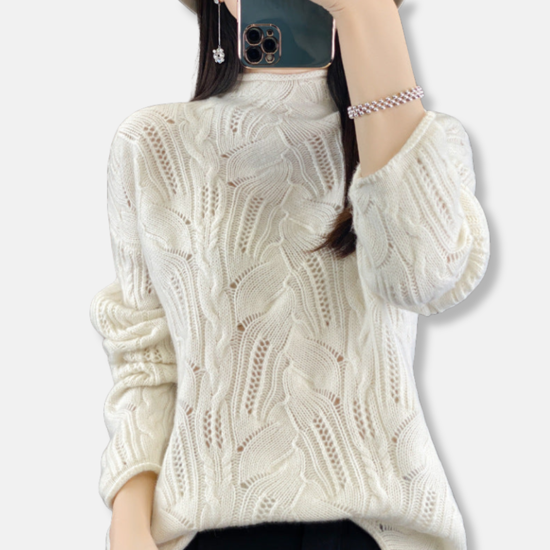 VogeLuxe | Women’s Cozy Cable Knit Sweater 3