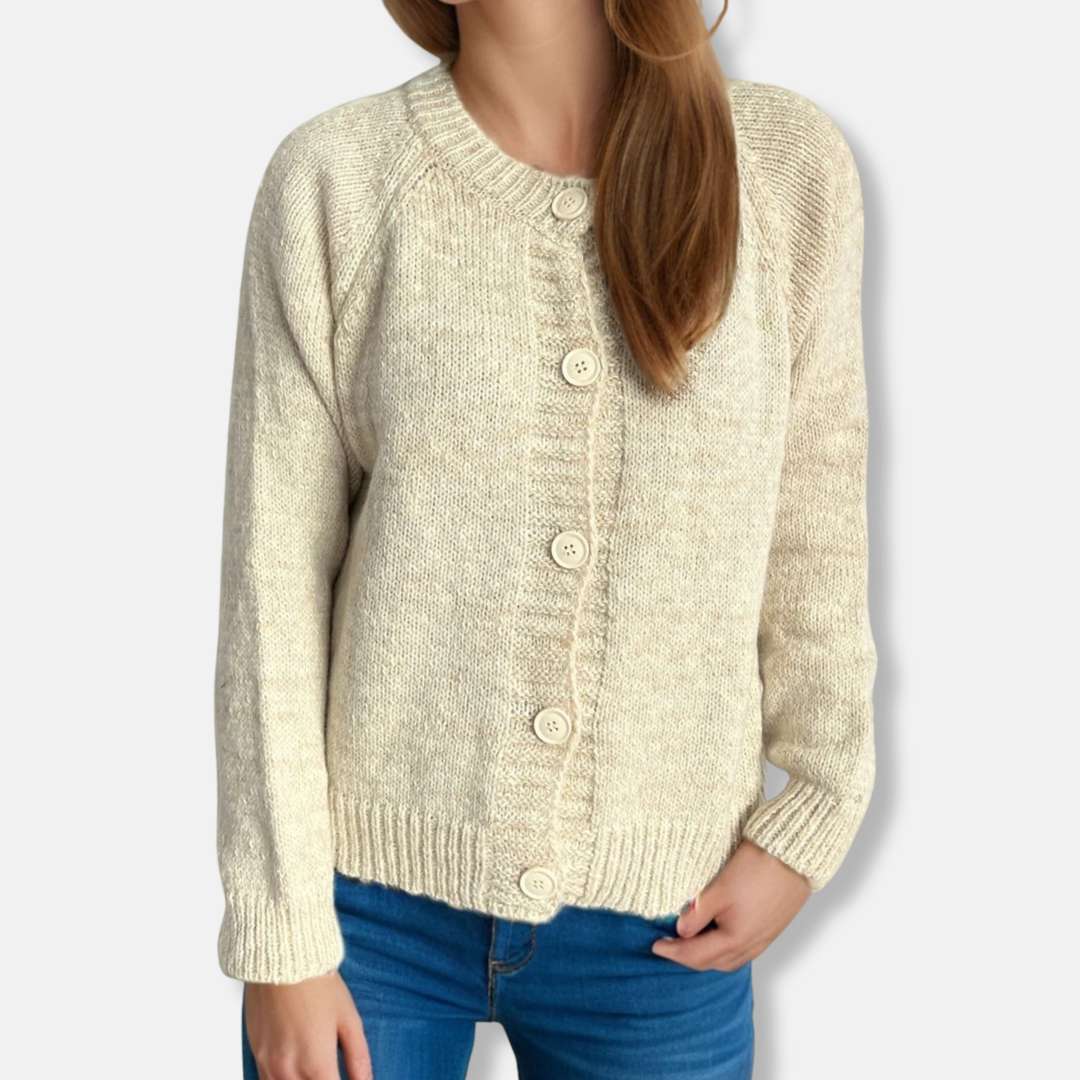 VogeLuxe | Women's Cropped Button-Up Cardigan 3