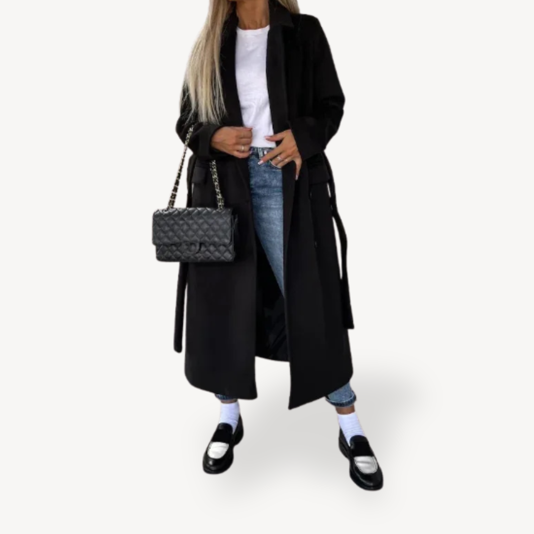 VogeLuxe | Women’s Double Breasted Woolen Coat 3