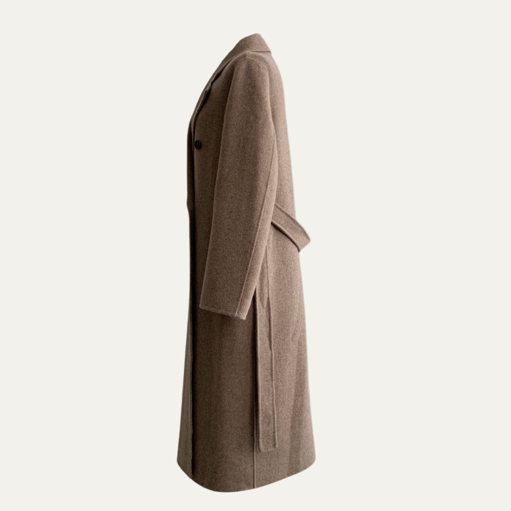 VogeLuxe | Women’s Elegant Double-Breasted Long Overcoat 5