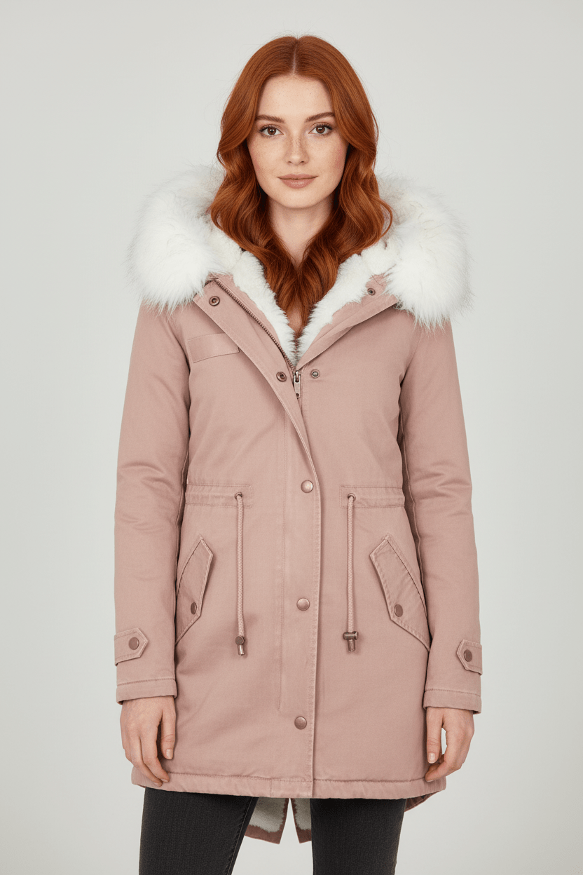 VogeLuxe | Women’s Fur Lined Hooded Winter Parka 11