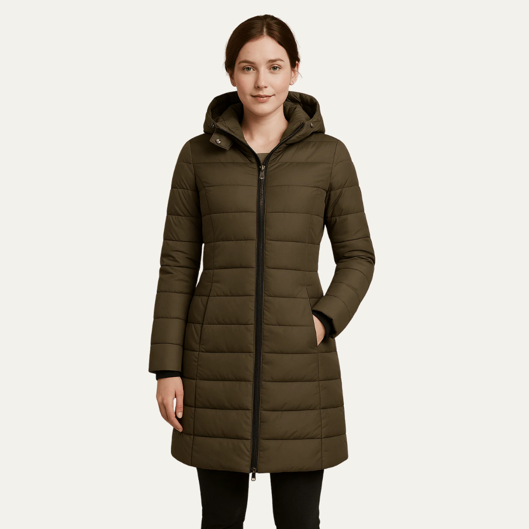 VogeLuxe | Women’s Long Hooded Puffer Coat 3