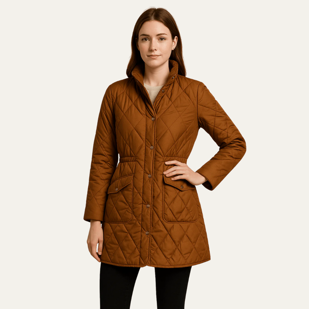 VogeLuxe | Women’s Mid-Length Quilted Jacket 4