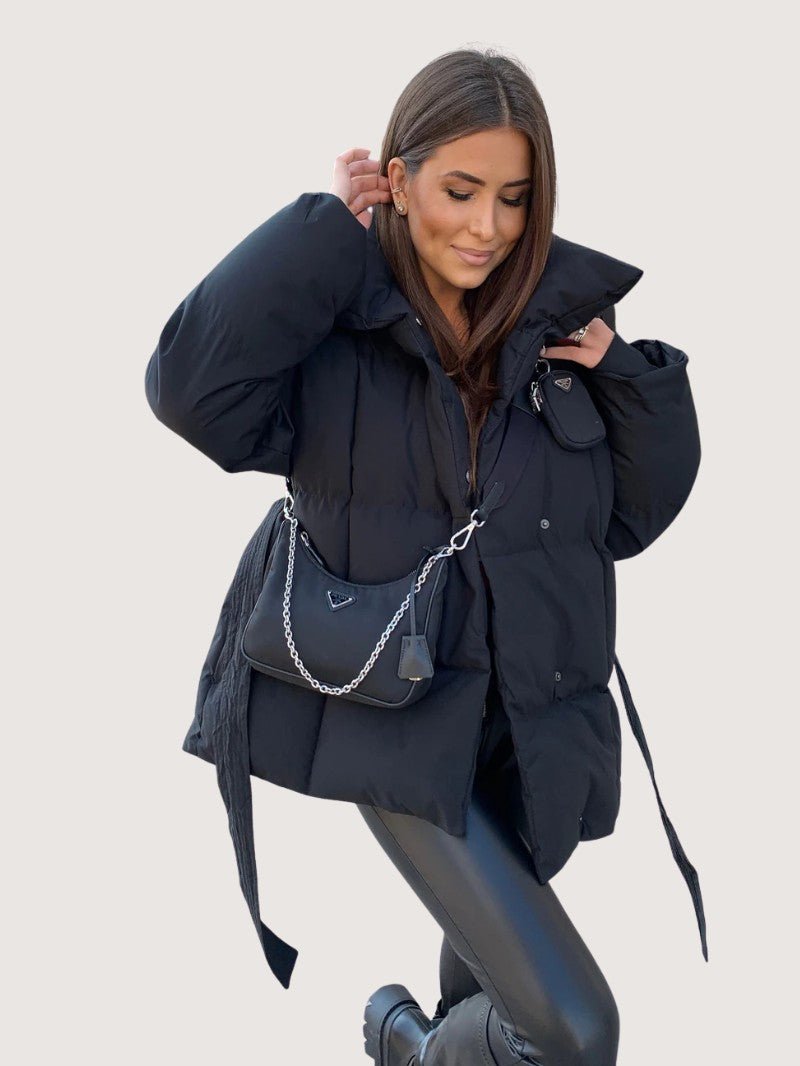 VogeLuxe | Women’s Oversized Wrap Puffer Jacket 5