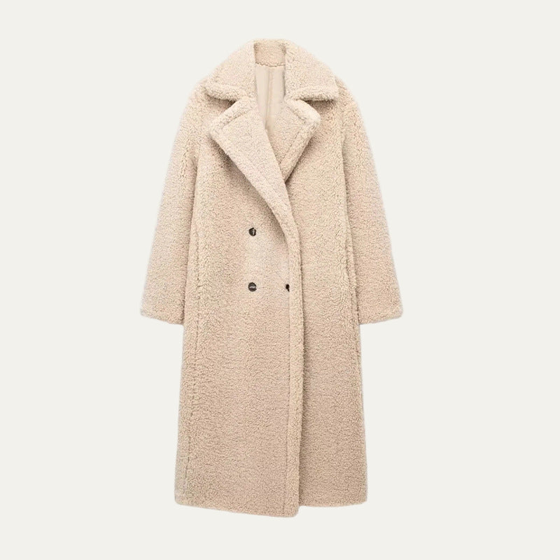 VogeLuxe | Women’s Plush Longline Teddy Coat 3