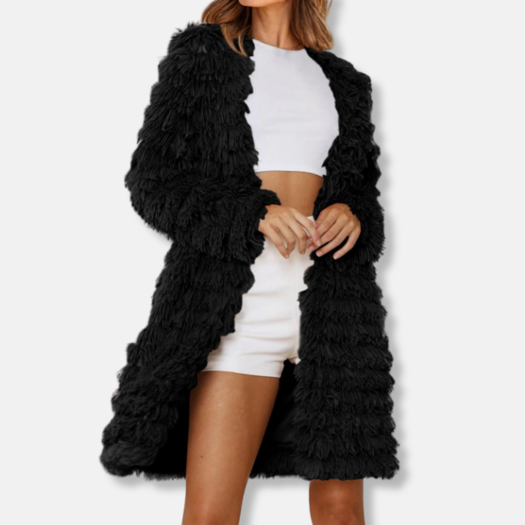 VogeLuxe | Women’s Shaggy Faux Fur Coat 3