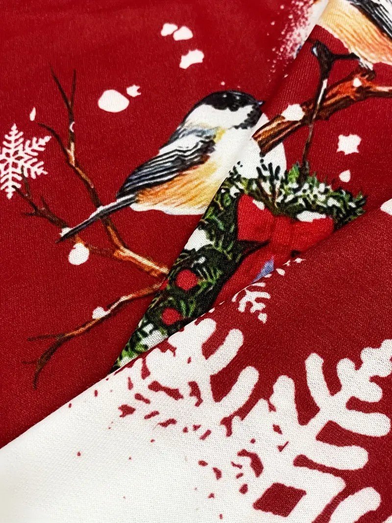 VogeLuxe | Women’s Snowman Knit Print Christmas Sweatshirt 3