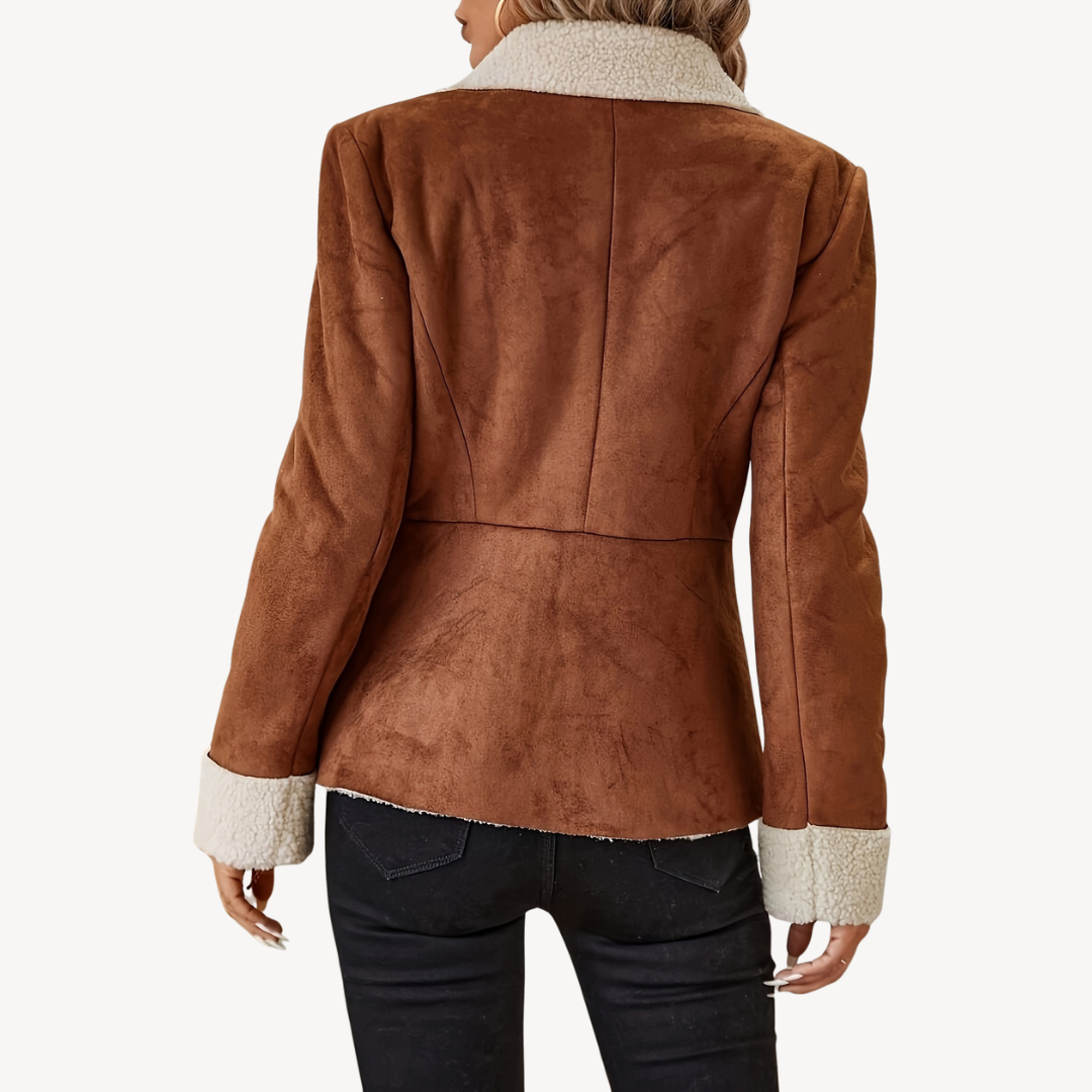 VogeLuxe | Women’s Teddy Lined Single-Breasted Coat 2