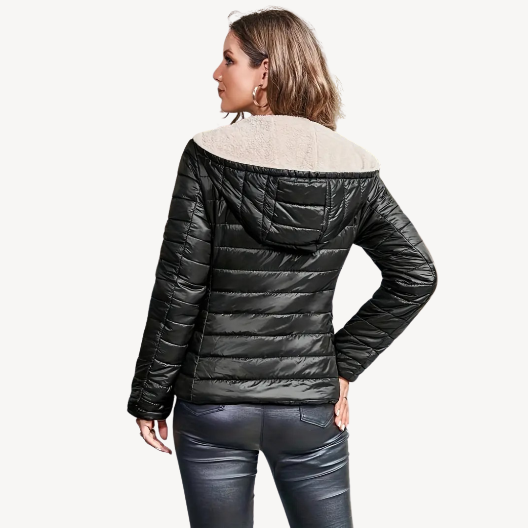 VogeLuxe | Women’s Ultra Light Hooded Puffer Jacket 5