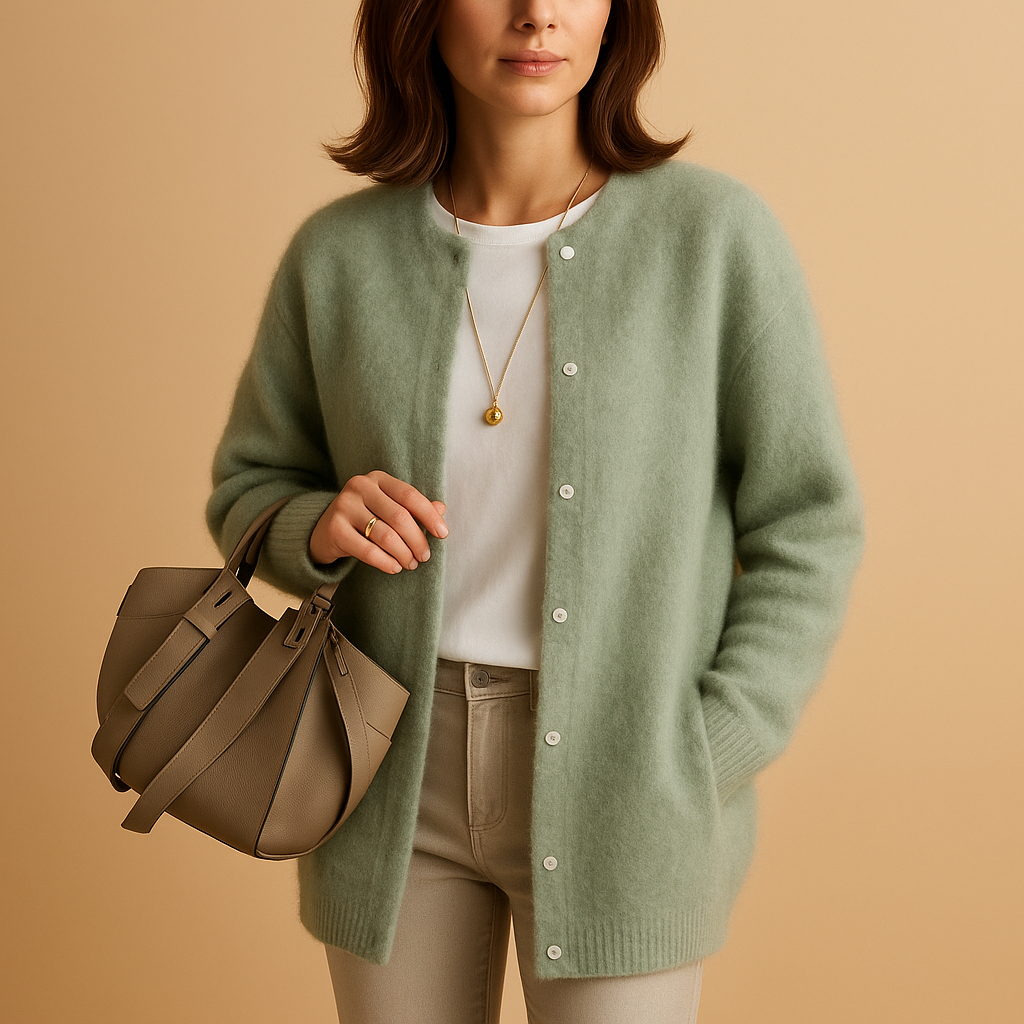 Classic Button Front Knit Cardigan