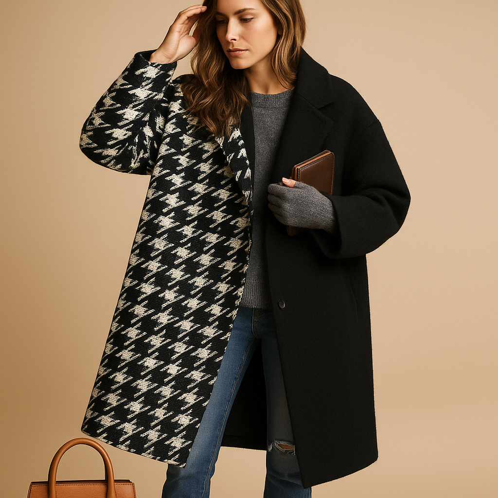 Warm Women's Fall Coat with Pockets