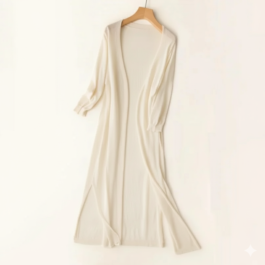 Cozy Women's Open Front Long Cardigan Sweater