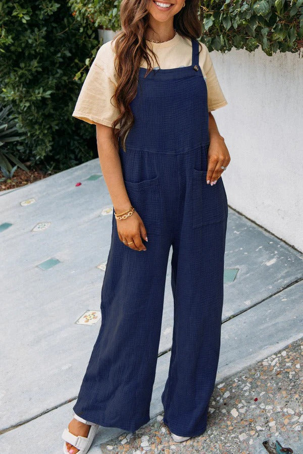Comfy Women's Jumpsuit with Pockets Relaxed Fit