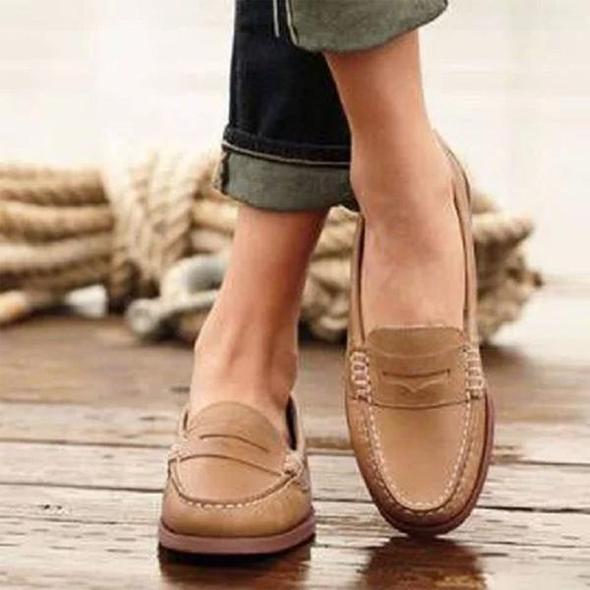 Comfortable Women's Slip On Flat Shoes for Work